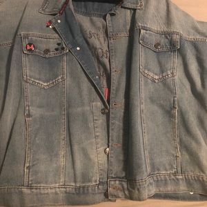 plus size minnie mouse jean jacket